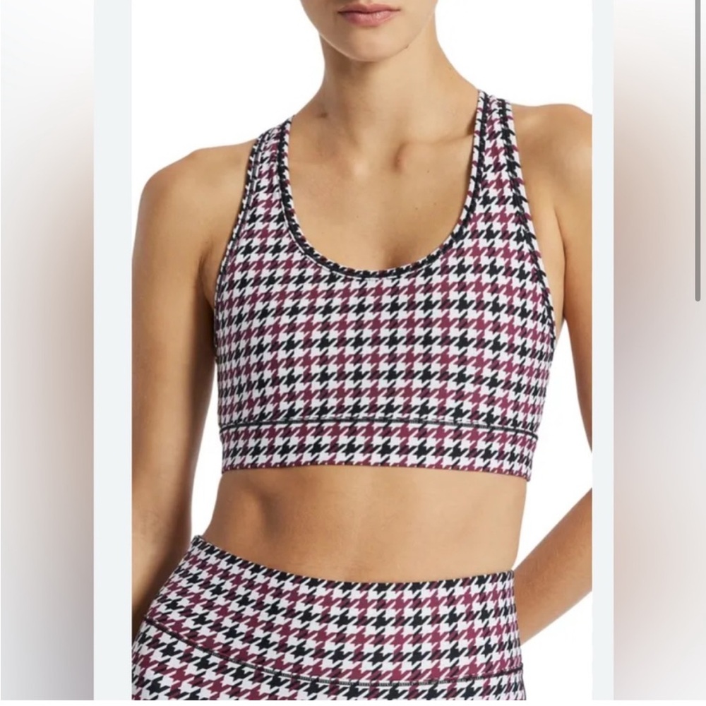 Bandier Center Stage Bra | Cordovan Houndstooth - XS